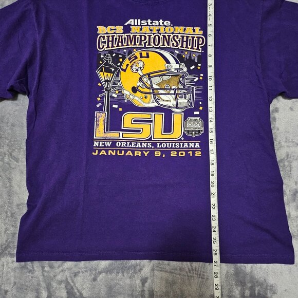 LSU Tigers Allstate BCS National Championship 2012 New Orleans Men's Shirt XL - Picture 6 of 6